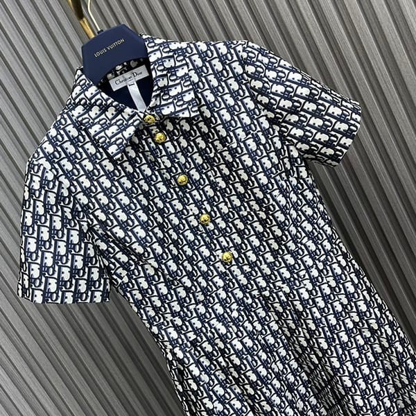 大人気！ディオール シルクシャンタン ワンピース コピー dem38255